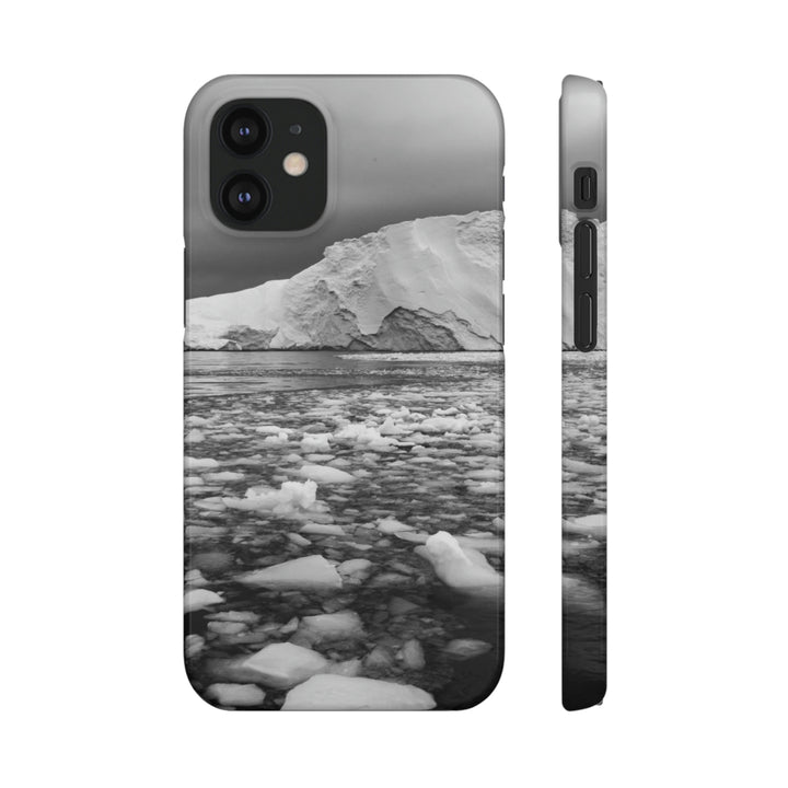 Lane of Ice In Black and White - Phone Case