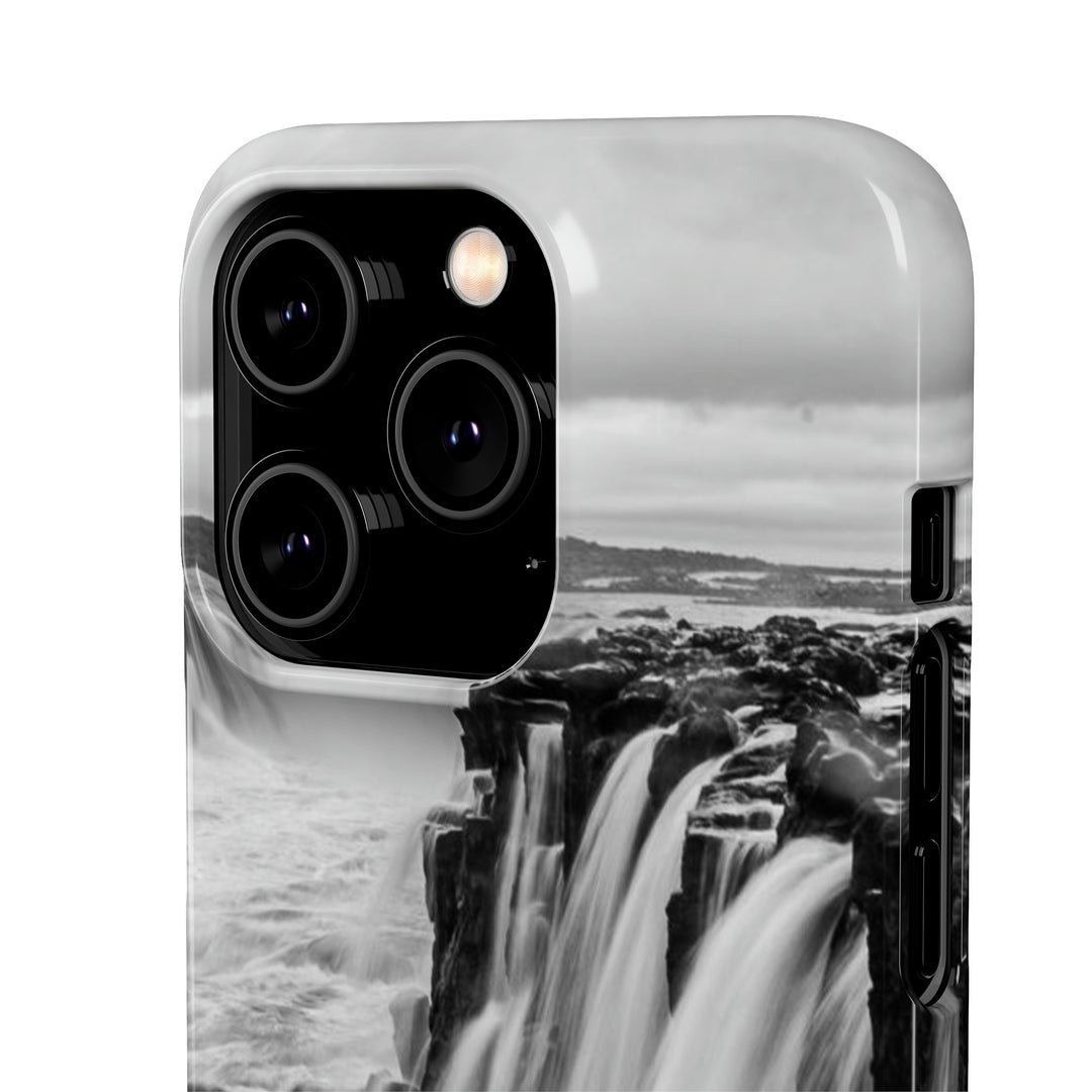 Selfoss in Black and White - Phone Case