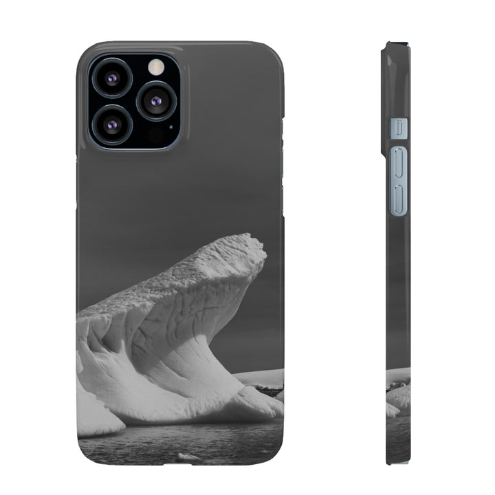 The Angles of an Iceberg in Black and White - Phone Case