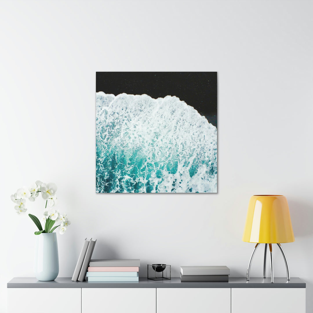 A Wave on Volcanic Sand - Canvas