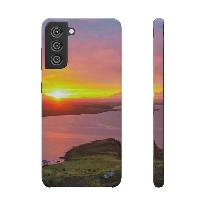 Sunset Over the Fjord Part 1 - Phone Case