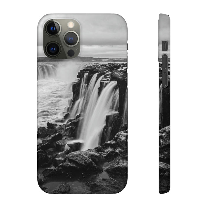 Selfoss in Black and White - Phone Case