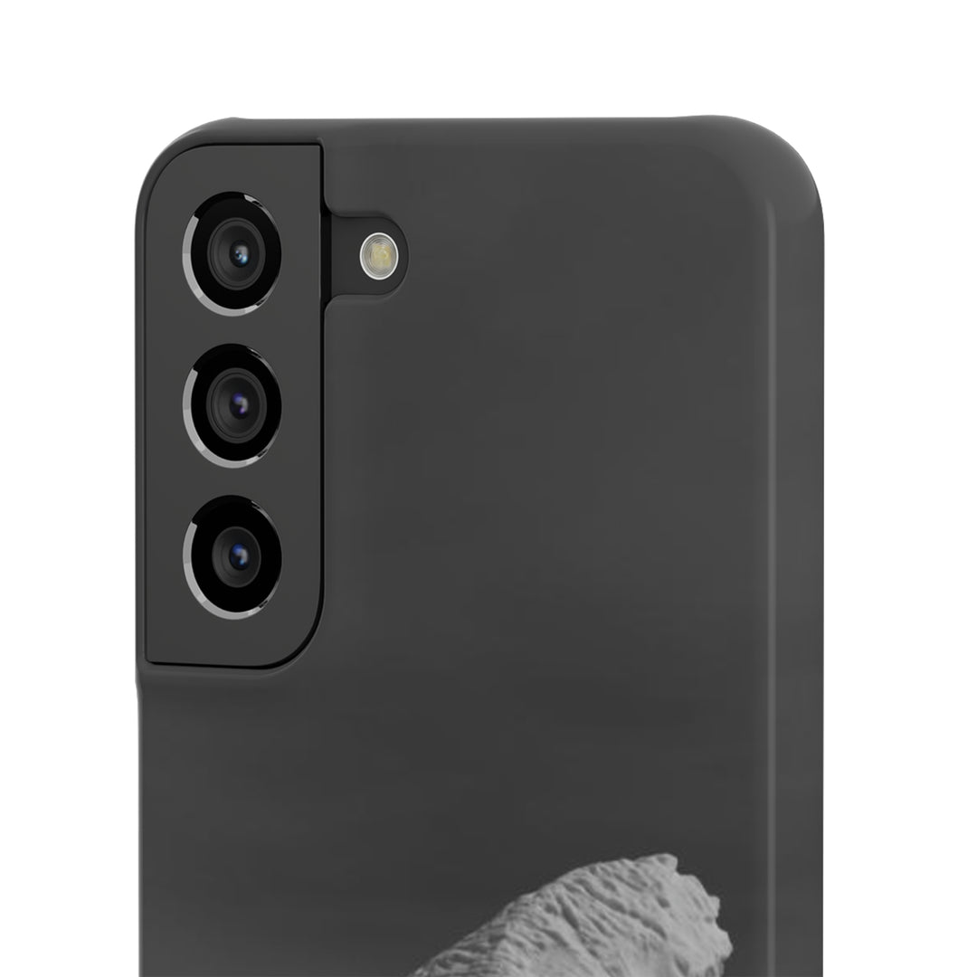 The Angles of an Iceberg in Black and White - Phone Case