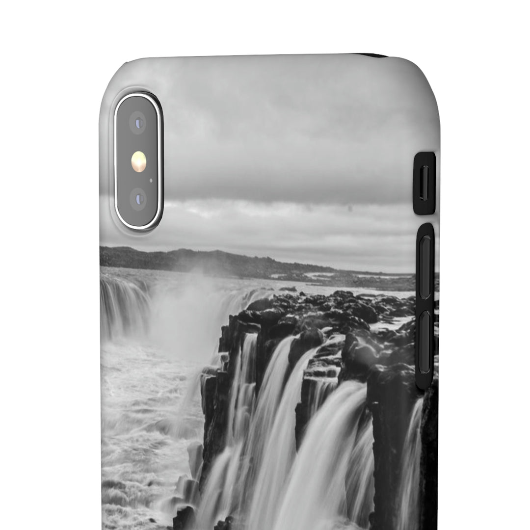 Selfoss in Black and White - Phone Case