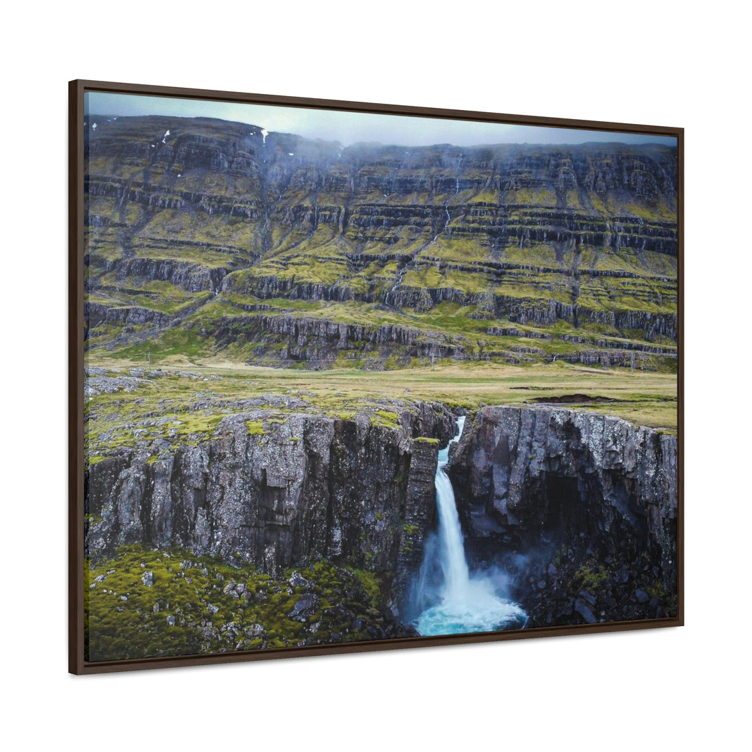 A Remote Waterfall - Canvas with Frame