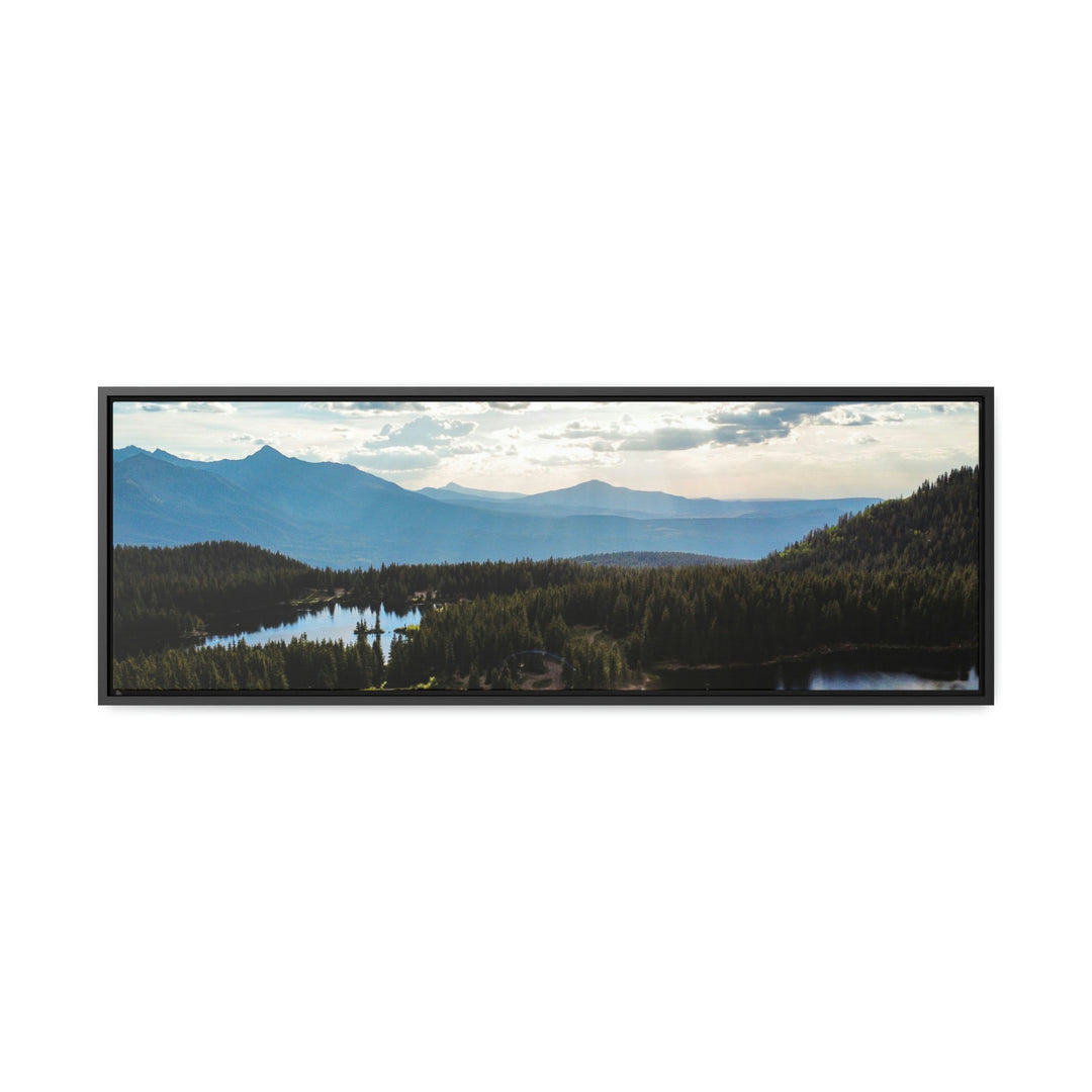 Cool Mountain Lakes - Canvas with Frame