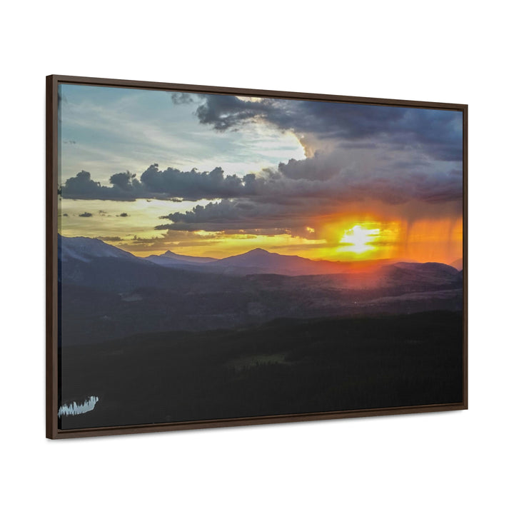 Rainy Sunset - Canvas with Frame