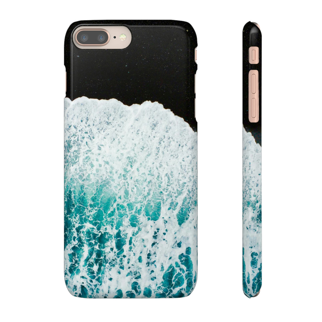 A Wave on Volcanic Sand - Phone Case