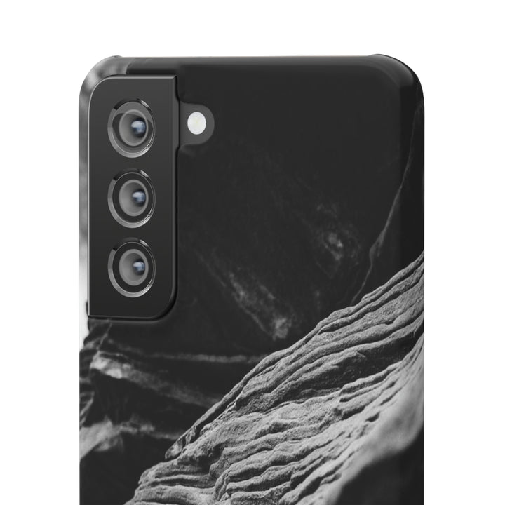 Layers of Rock in Black and White - Phone Case