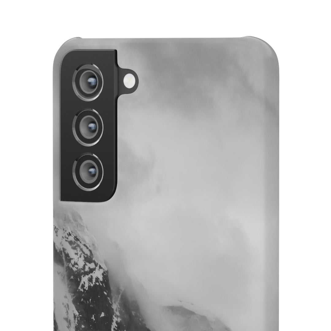 The Mist Descends in Black and White - Phone Case