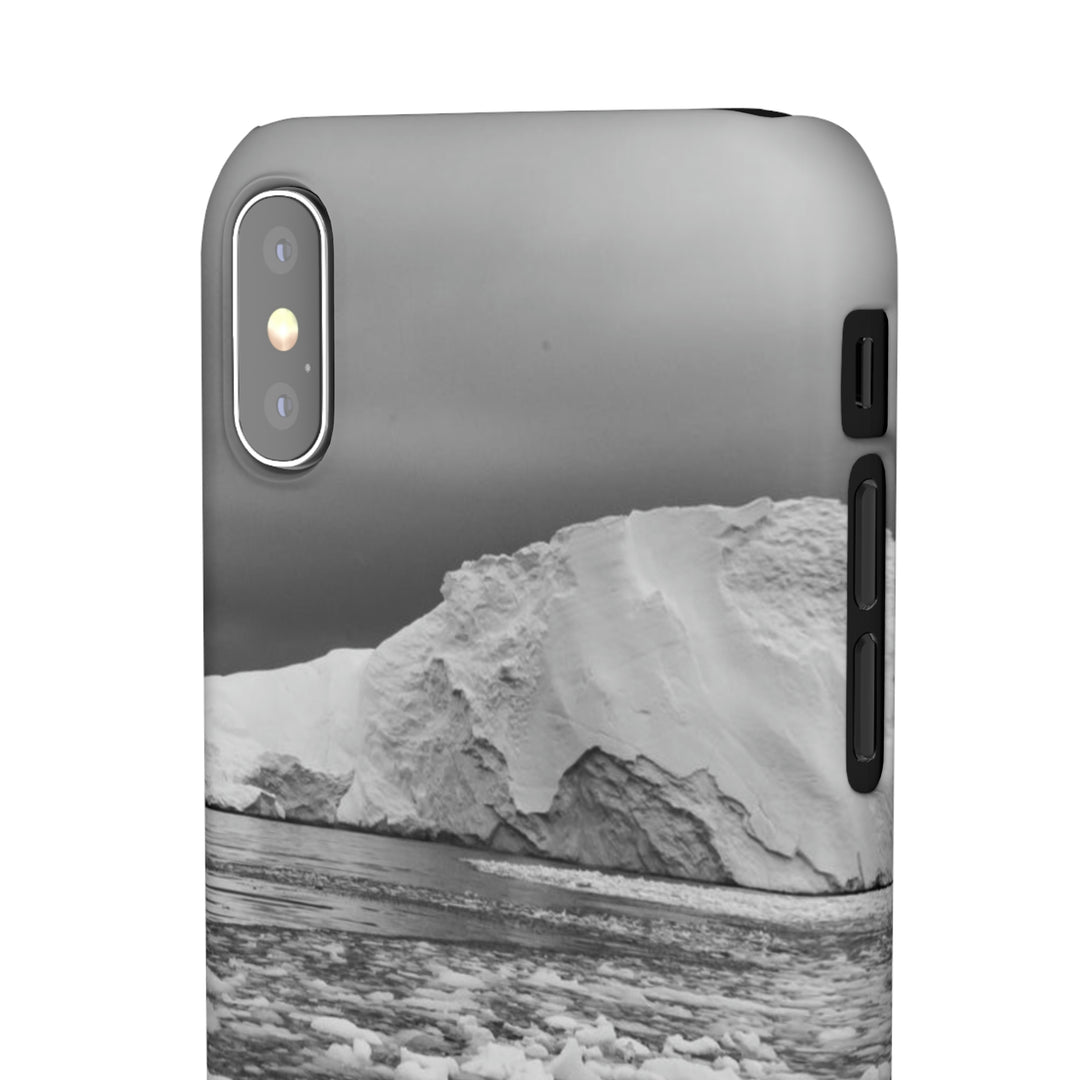 Lane of Ice In Black and White - Phone Case