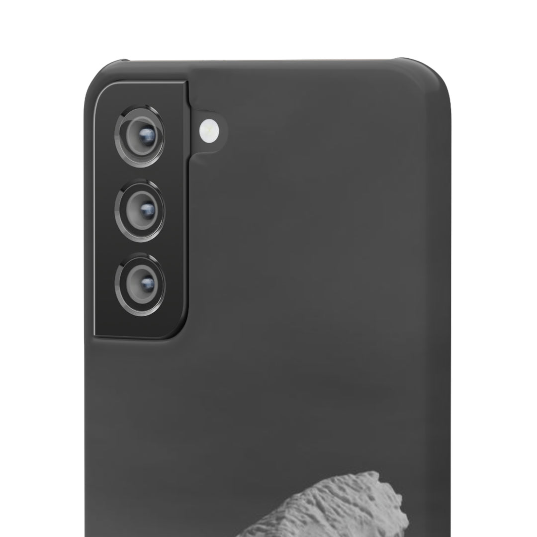 The Angles of an Iceberg in Black and White - Phone Case