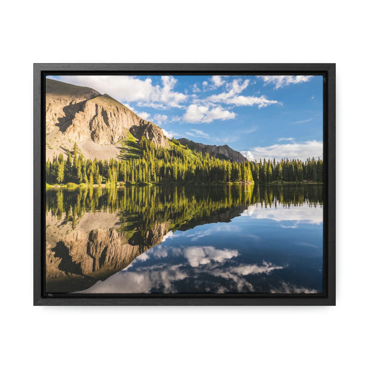 Mountain Scene Reflected - Canvas with Frame