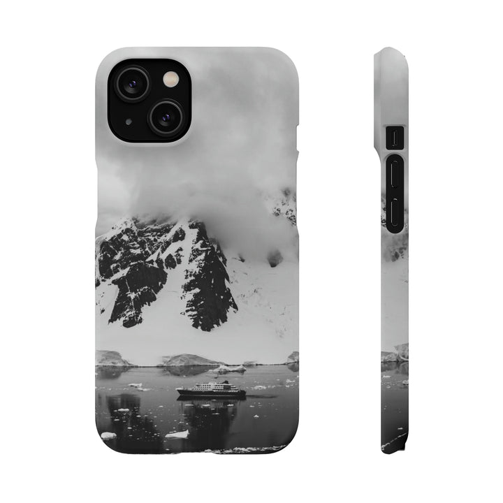 Peaceful Anchoring in Black and White - Phone Case