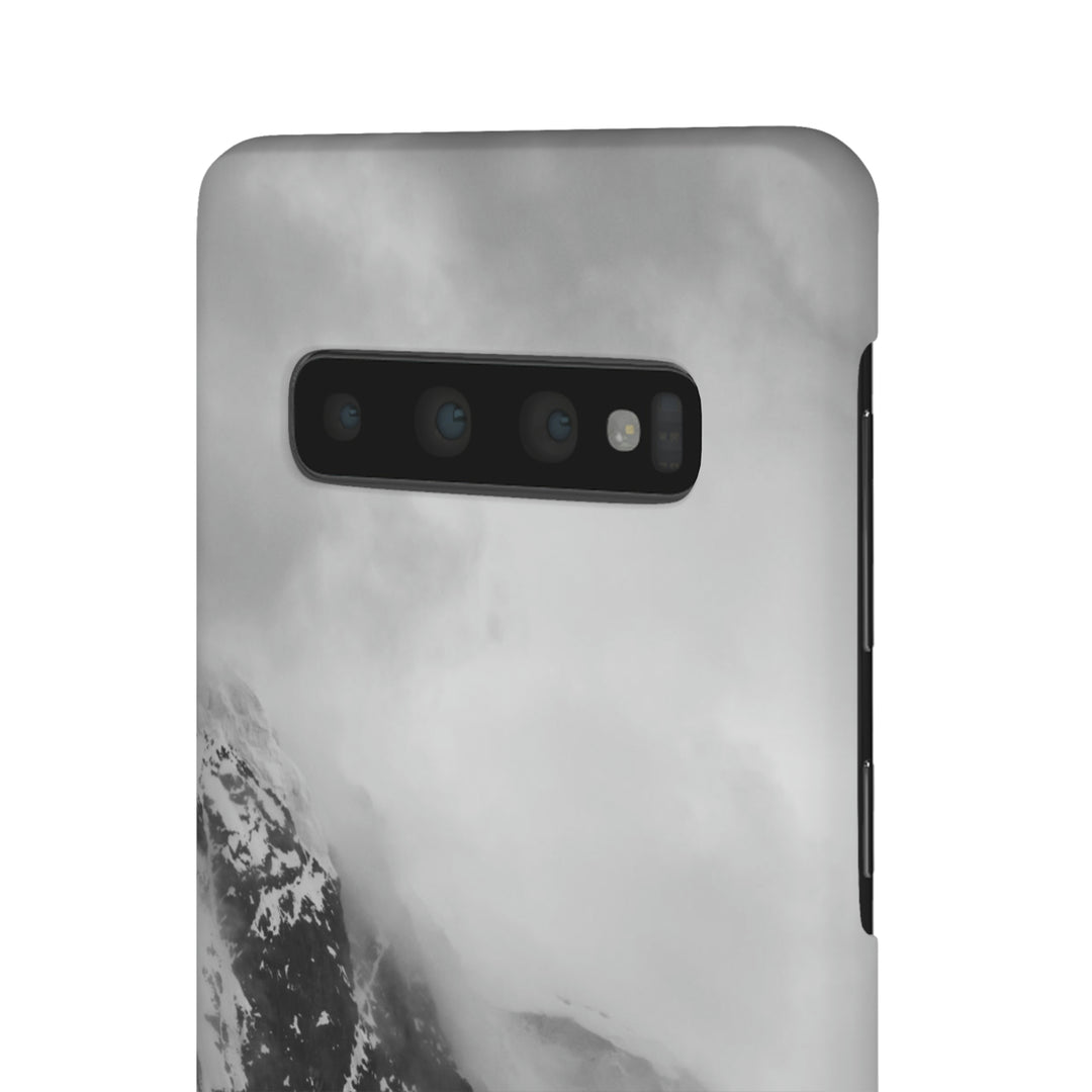 The Mist Descends in Black and White - Phone Case