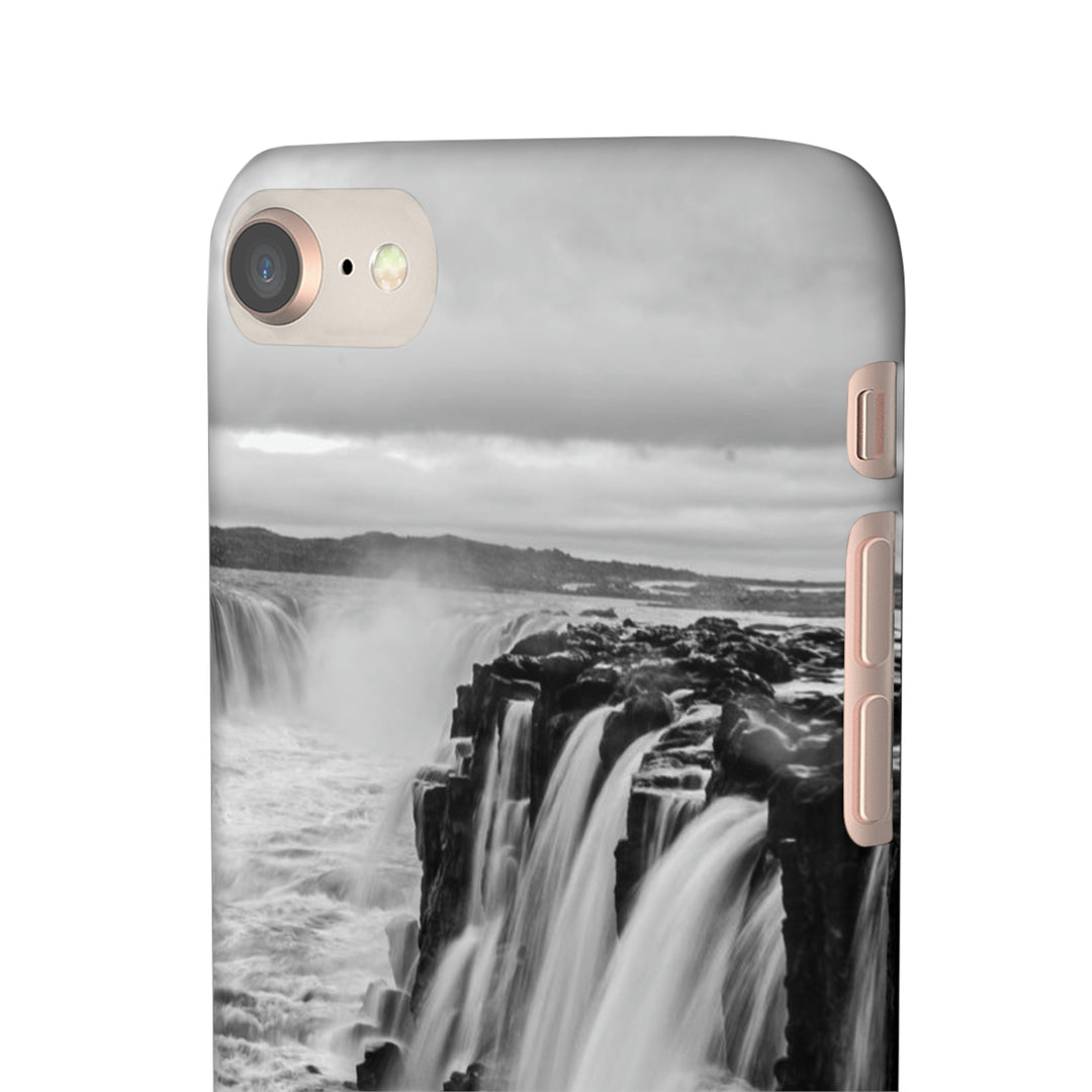 Selfoss in Black and White - Phone Case