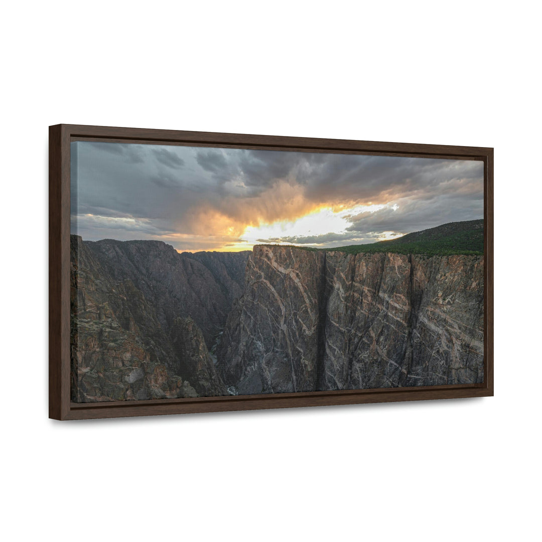 Painted Wall at Sunset Part 1 - Canvas with Frame