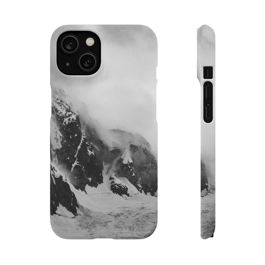 The Mist Descends in Black and White - Phone Case