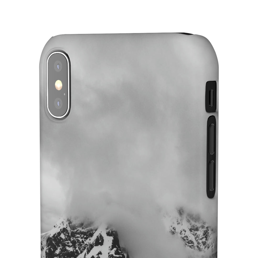 Peaceful Anchoring in Black and White - Phone Case