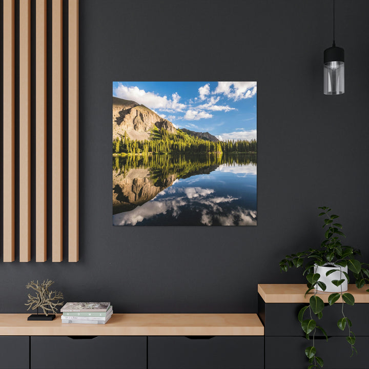 Mountain Scene Reflected - Canvas