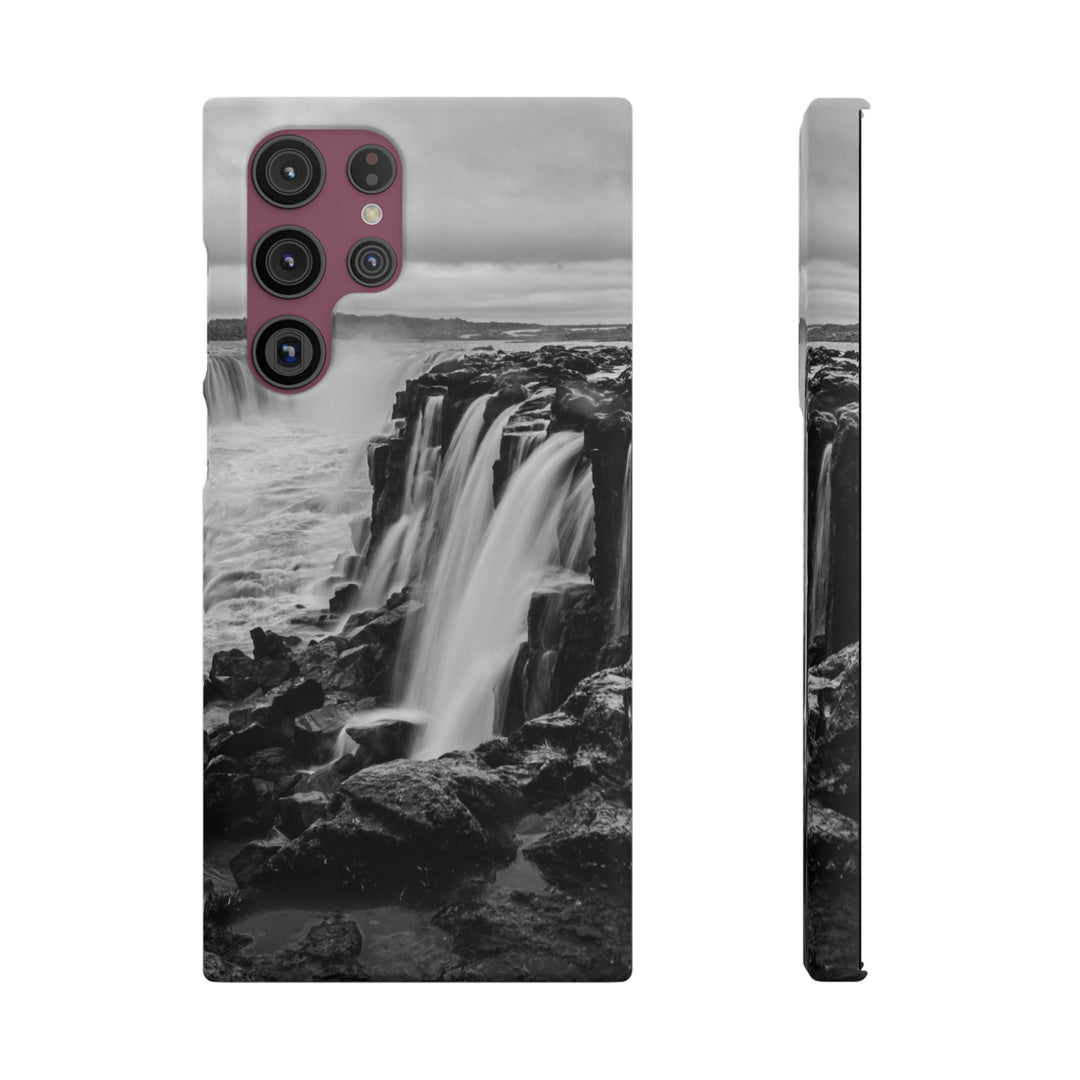 Selfoss in Black and White - Phone Case