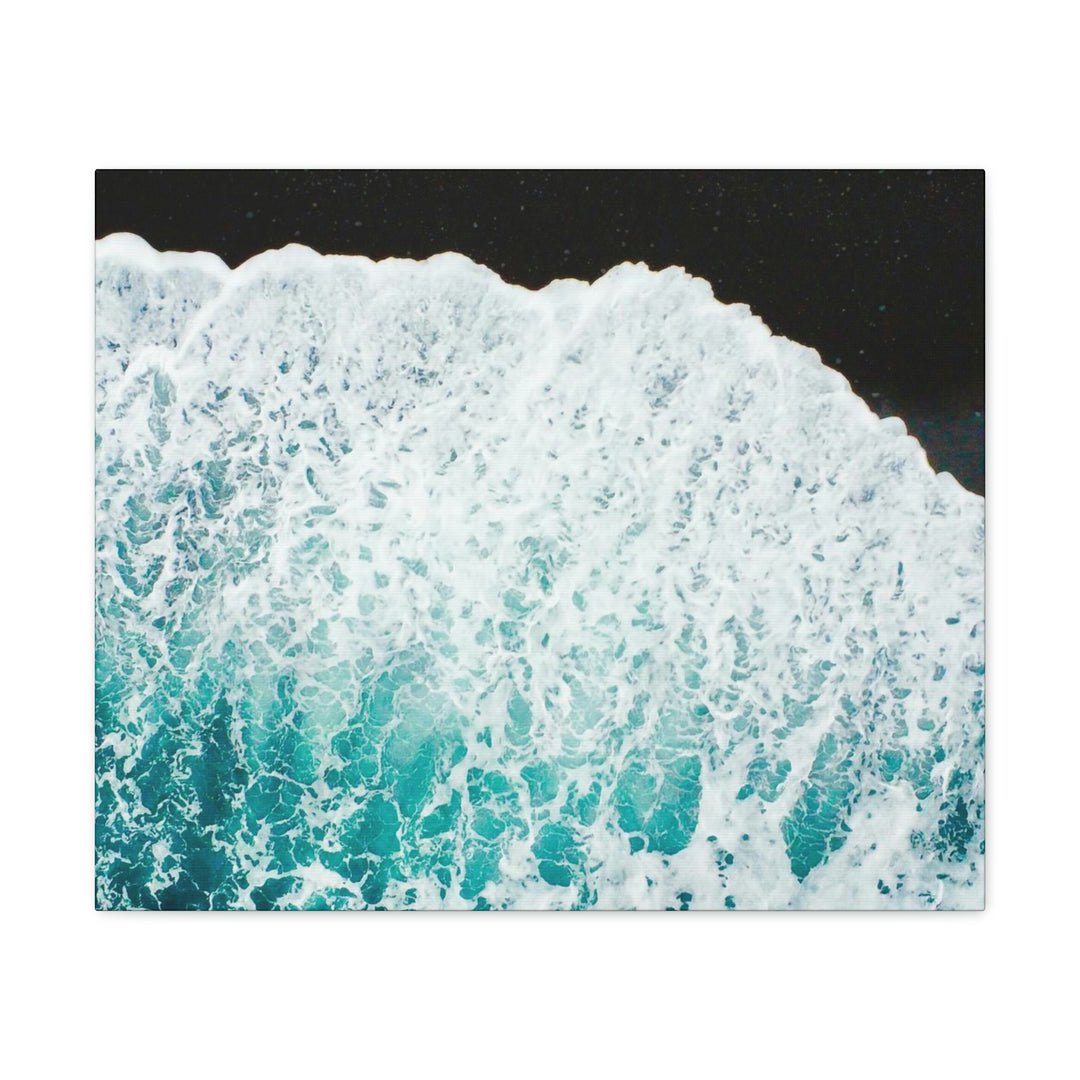 A Wave on Volcanic Sand - Canvas