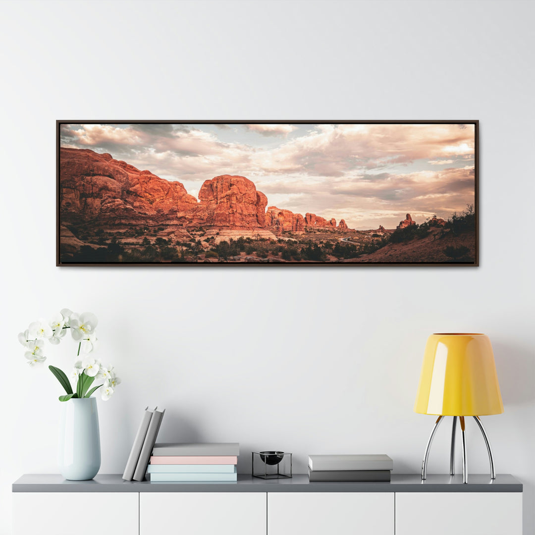 A Desert Sunset - Canvas with Frame