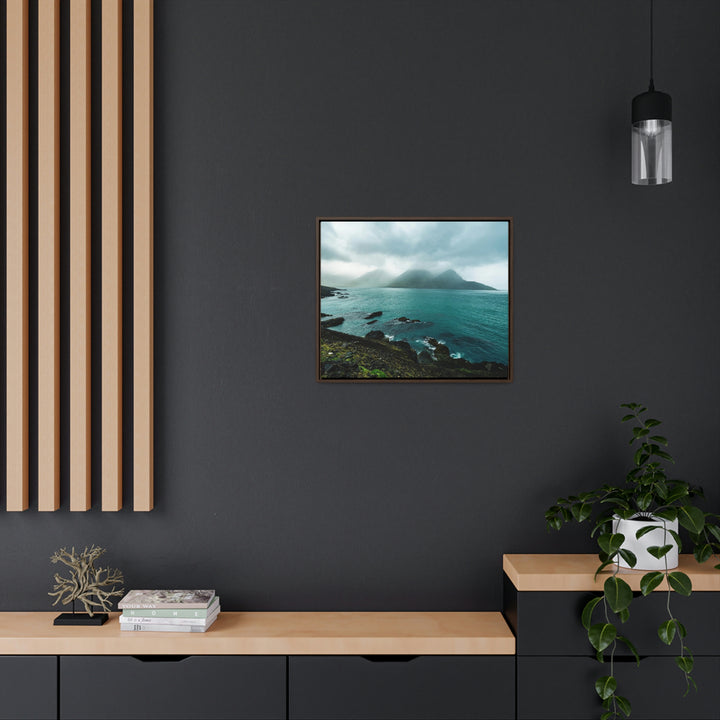 Mystical Mountain View - Canvas with Frame