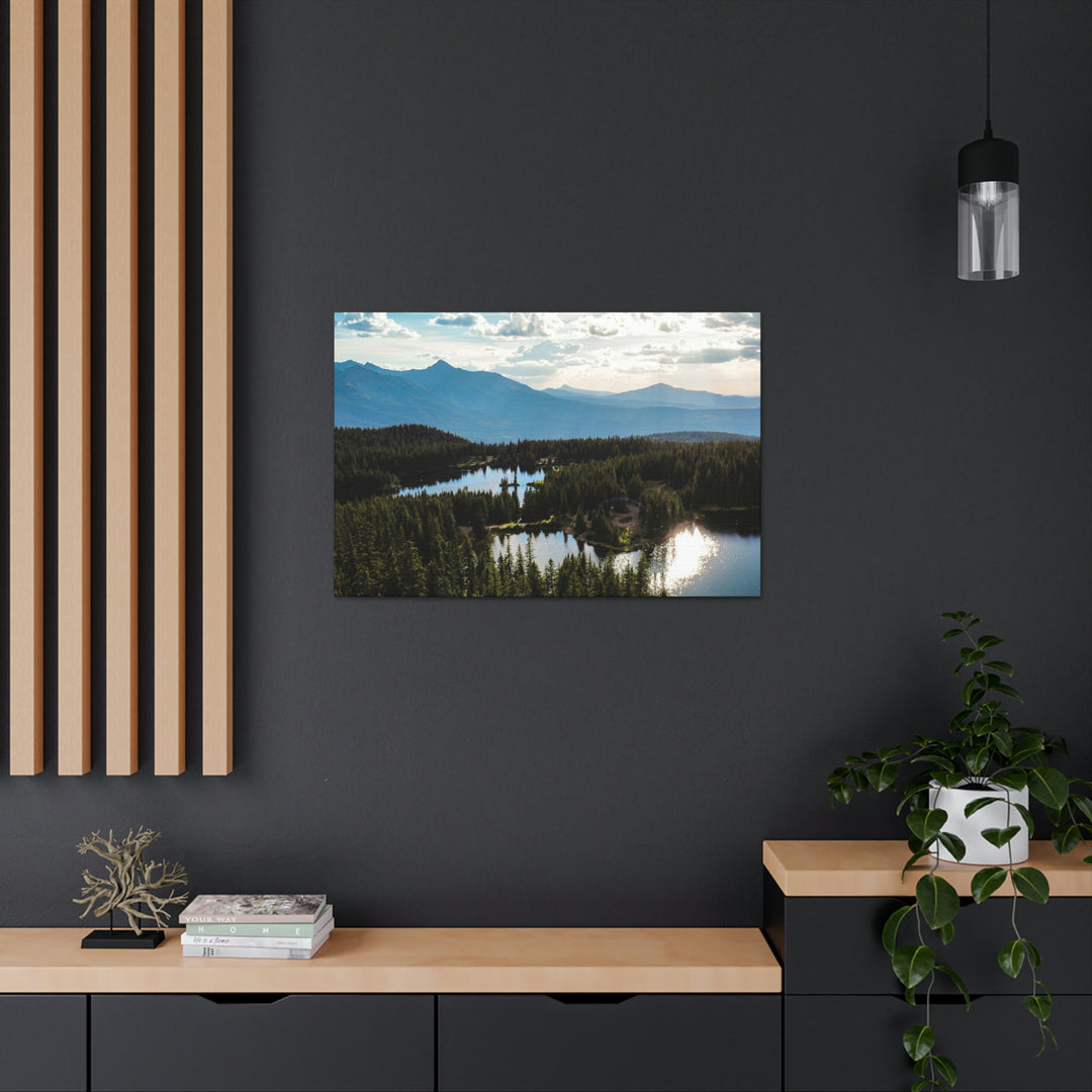 Cool Mountain Lakes - Canvas