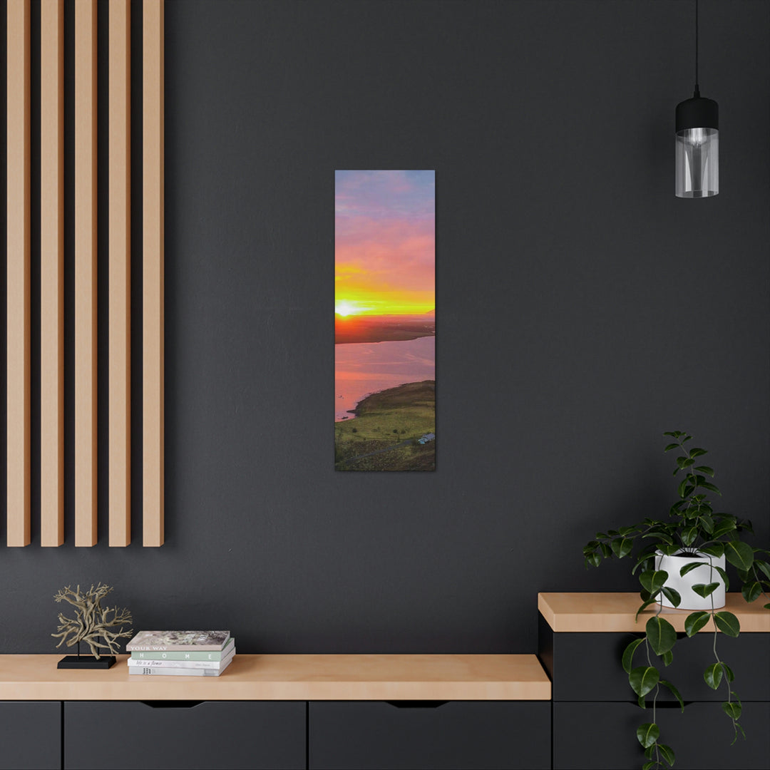 Sunset Over the Fjord Part 1 - Canvas