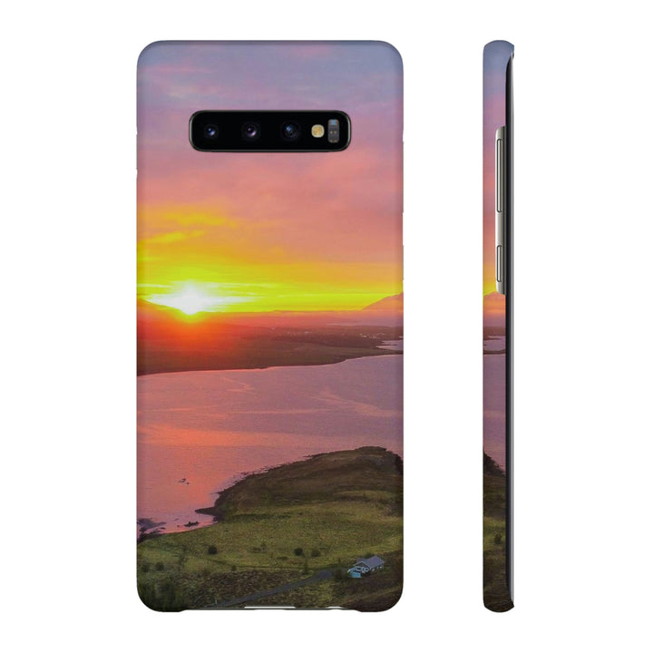 Sunset Over the Fjord Part 1 - Phone Case