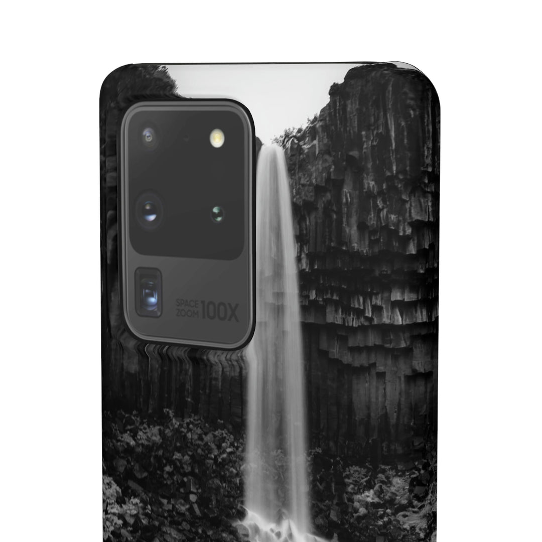 Svartifoss in Black and White - Phone Case