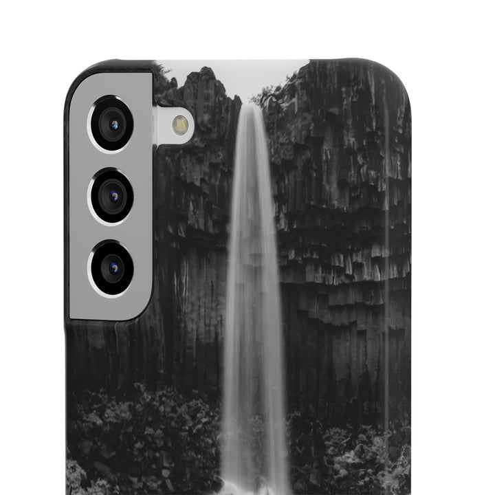 Svartifoss in Black and White - Phone Case