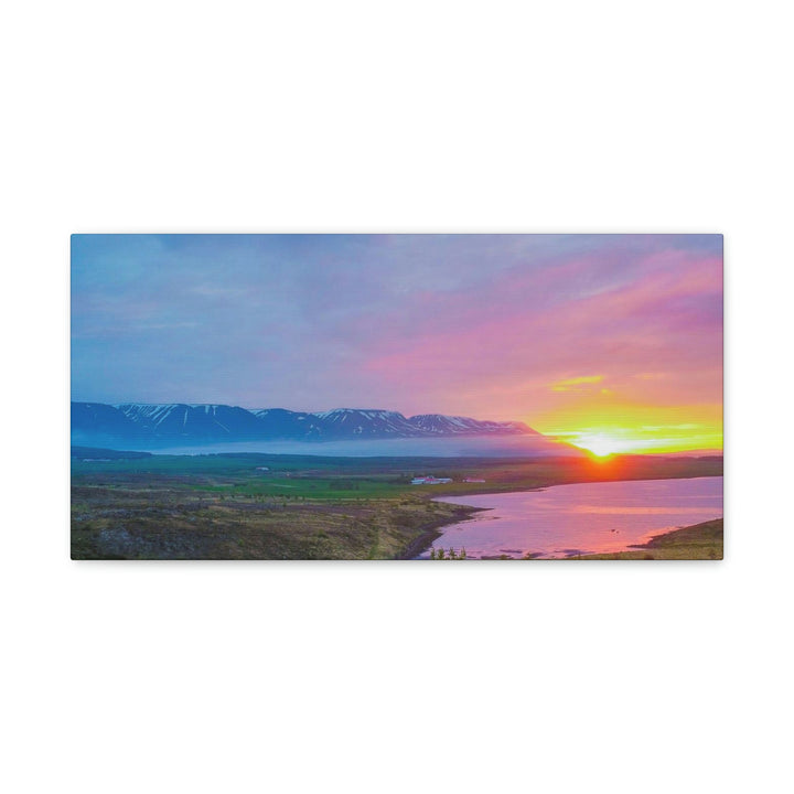 Sunset Over the Fjord Part 2 - Canvas