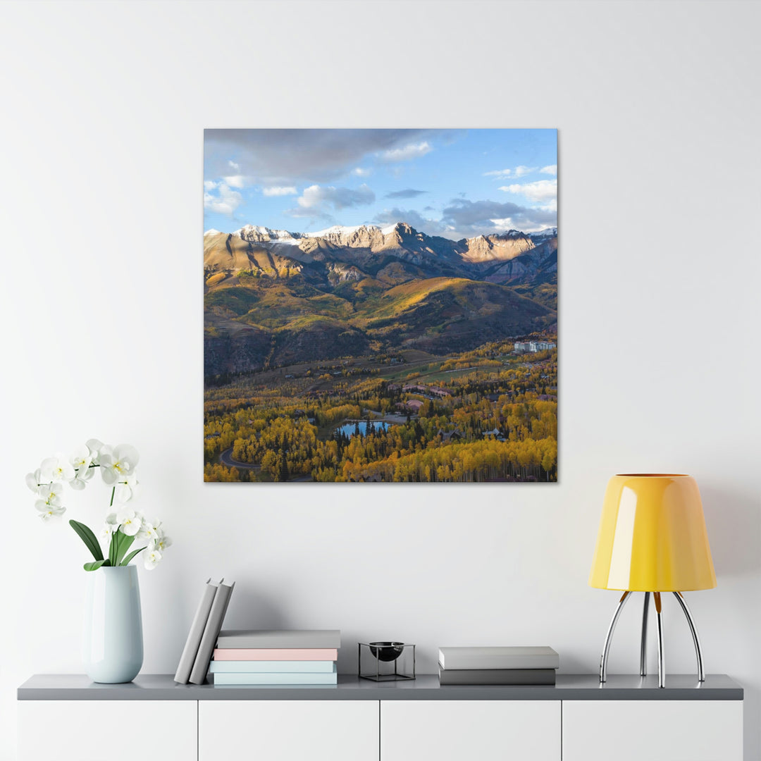 Glowing Mountainside - Canvas