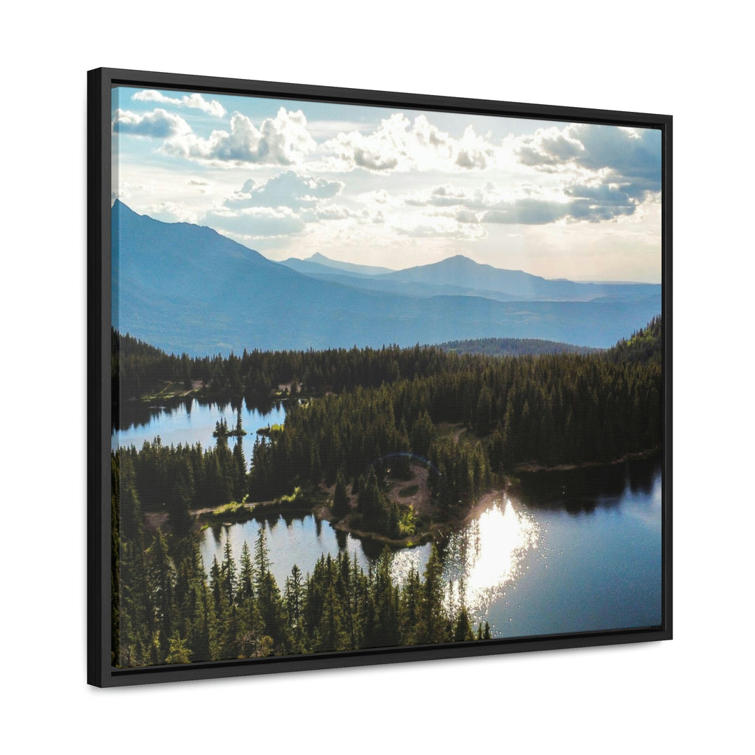 Cool Mountain Lakes - Canvas with Frame