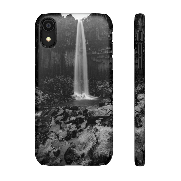 Svartifoss in Black and White - Phone Case