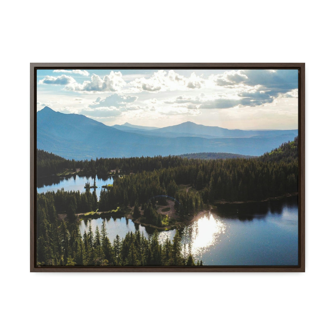 Cool Mountain Lakes - Canvas with Frame