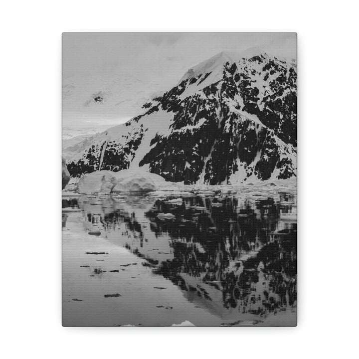 Reflected Calm in Black and White - Canvas