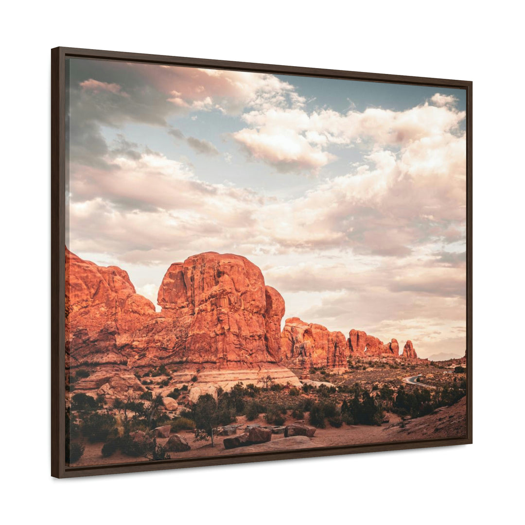 A Desert Sunset - Canvas with Frame