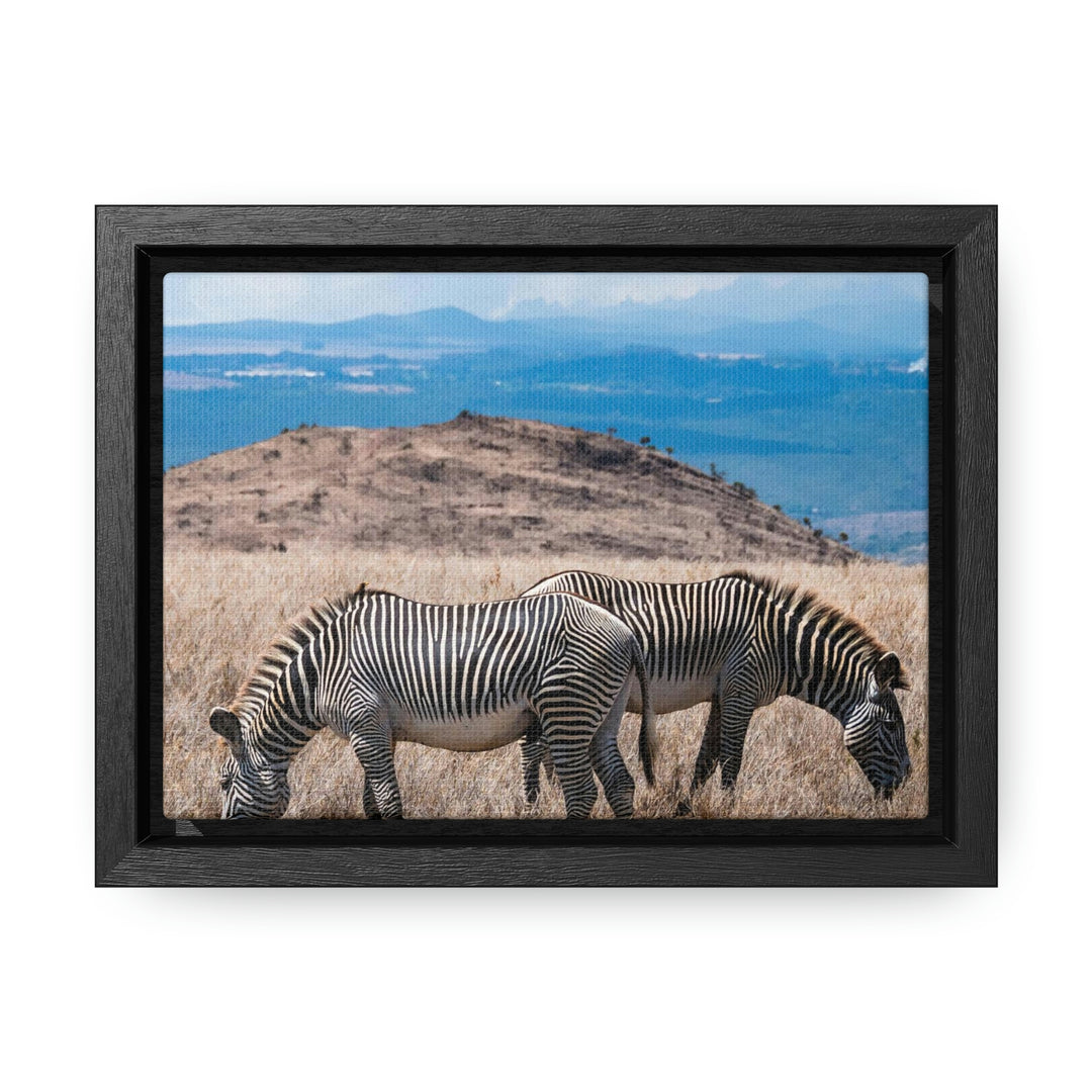 Zebra-Striped Expanse - Canvas With Frame