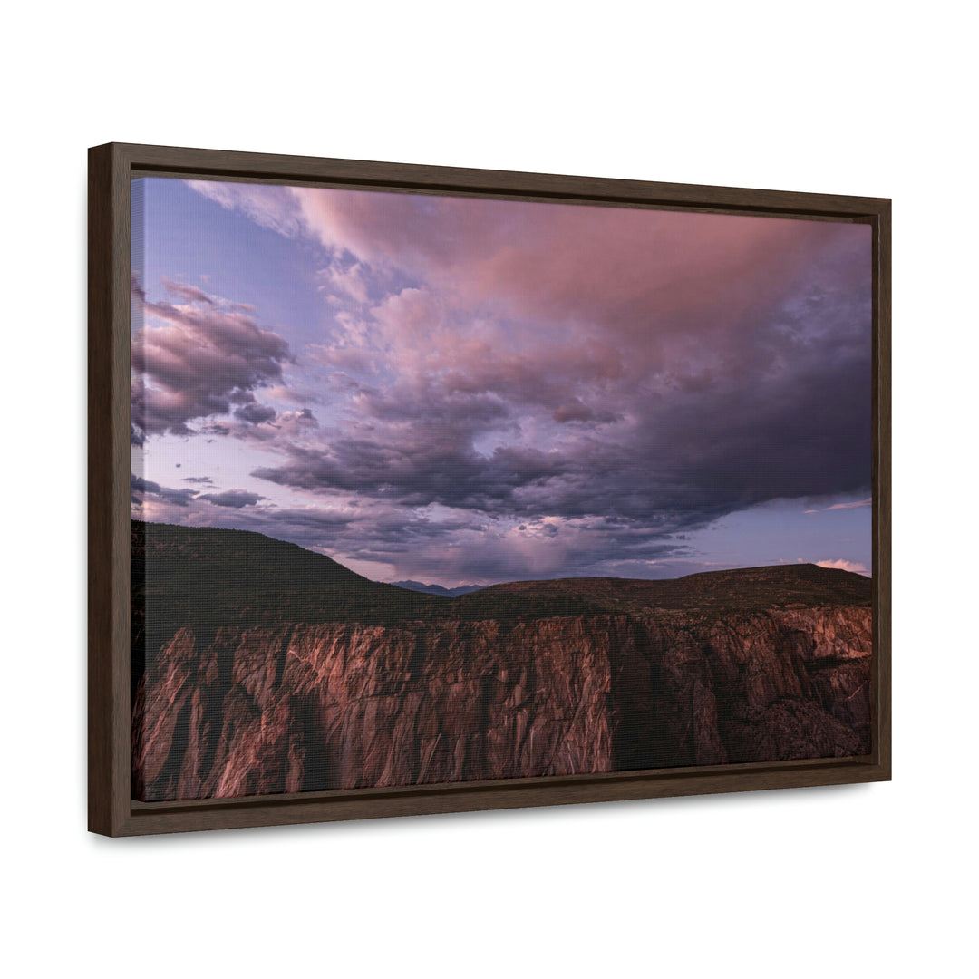 Painted Wall at Sunset Part 3 - Canvas with Frame