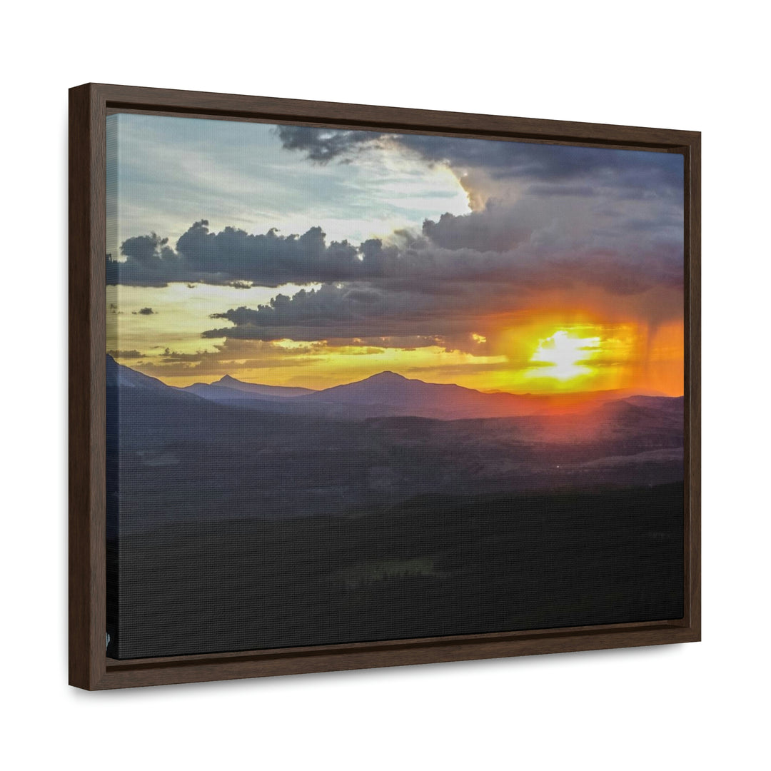 Rainy Sunset - Canvas with Frame