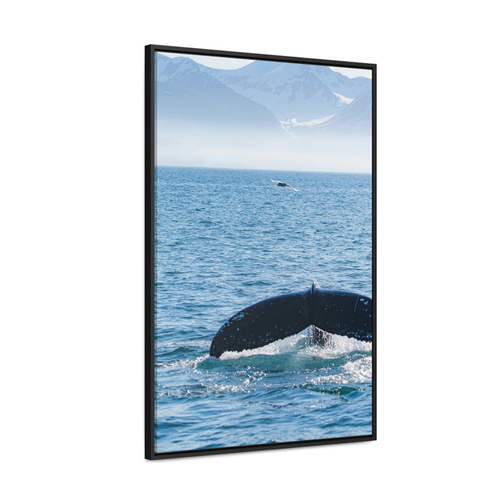 A Whale and A Mountain - Canvas with Frame