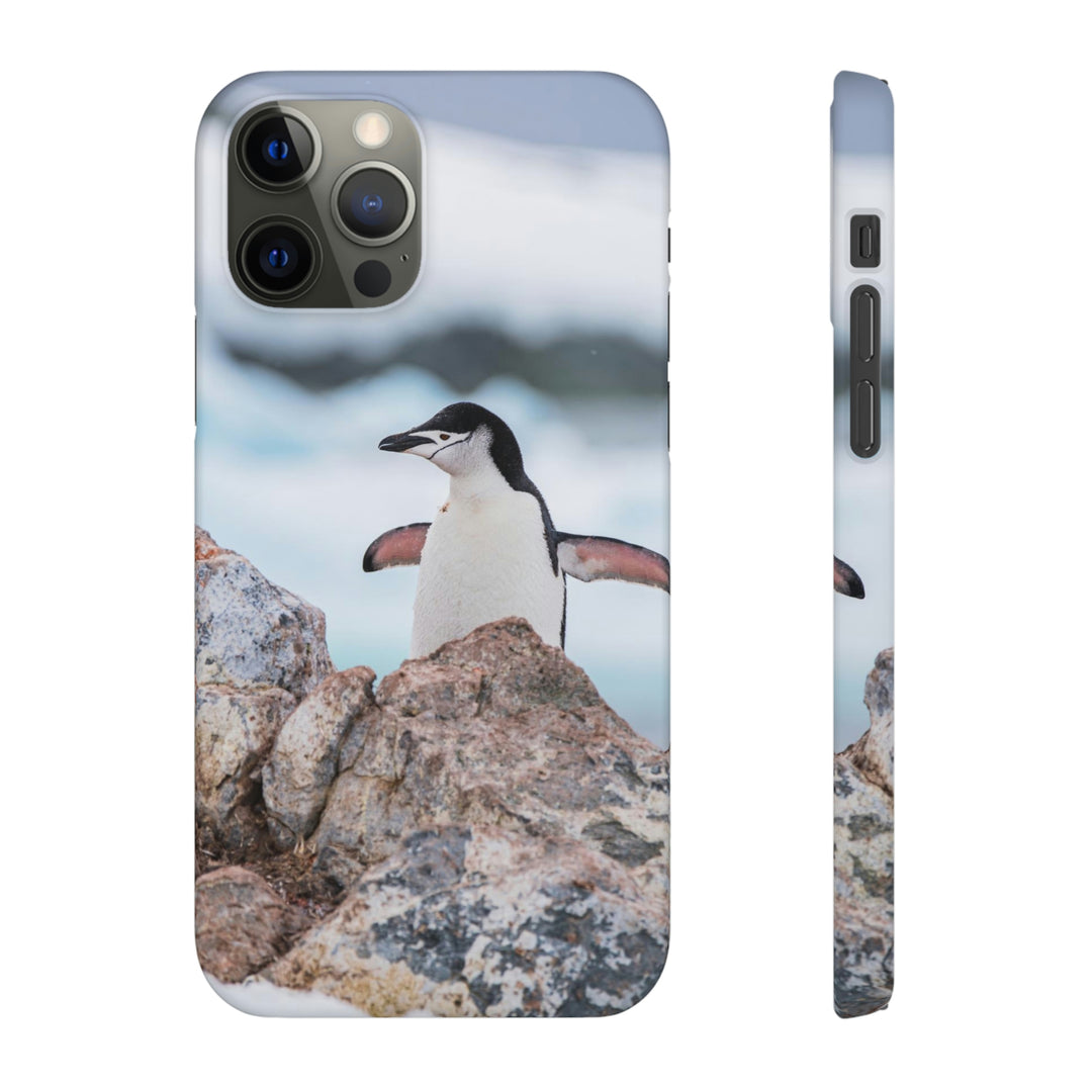 Stretched Penguin - Phone Case