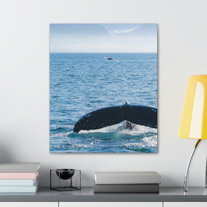 A Whale and A Mountain - Canvas