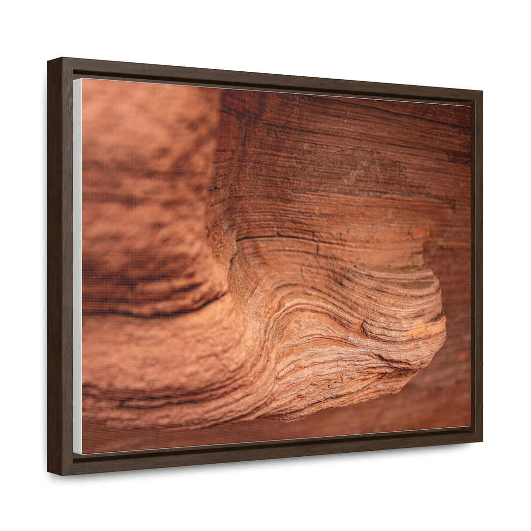 Sedimentary Rock Curves - Canvas with Frame