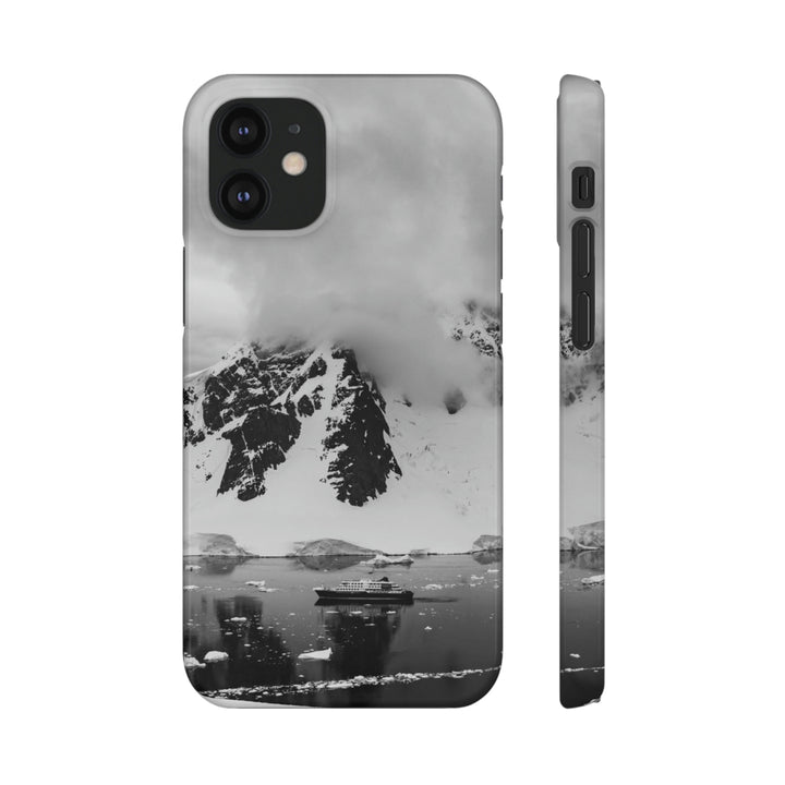 Peaceful Anchoring in Black and White - Phone Case