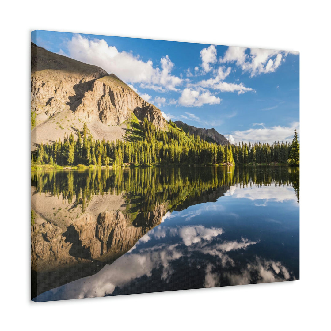 Mountain Scene Reflected - Canvas