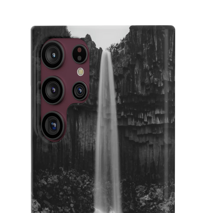 Svartifoss in Black and White - Phone Case